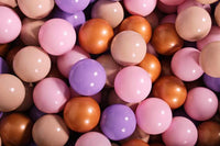 Ballenbak Rond 300 ballen 90x40 cm Licht Roze: Goud, Beige, Roze, Lila ballen