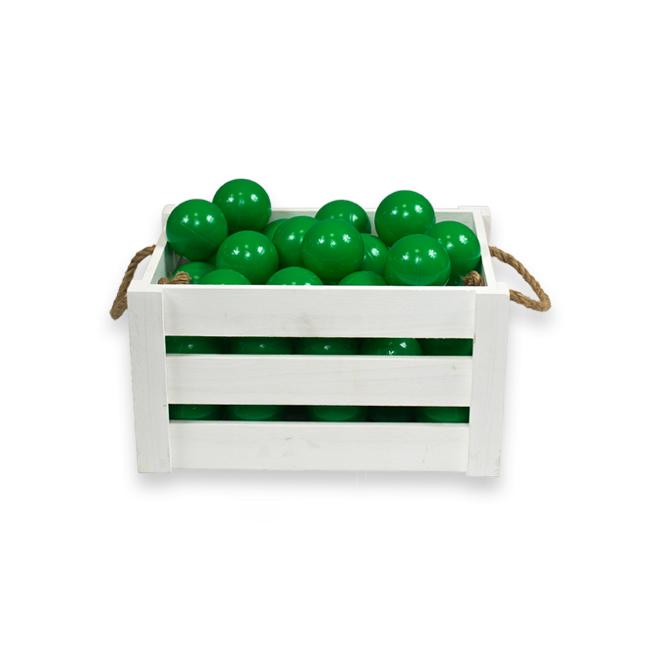 Ballenbak ballen groen in een bak