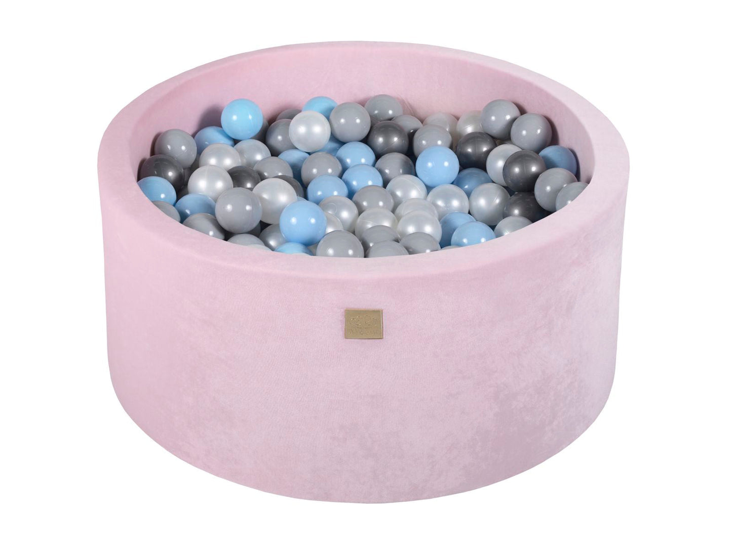 Velvet Ballenbak met 300 ballen 90x40 - Pastel Roze