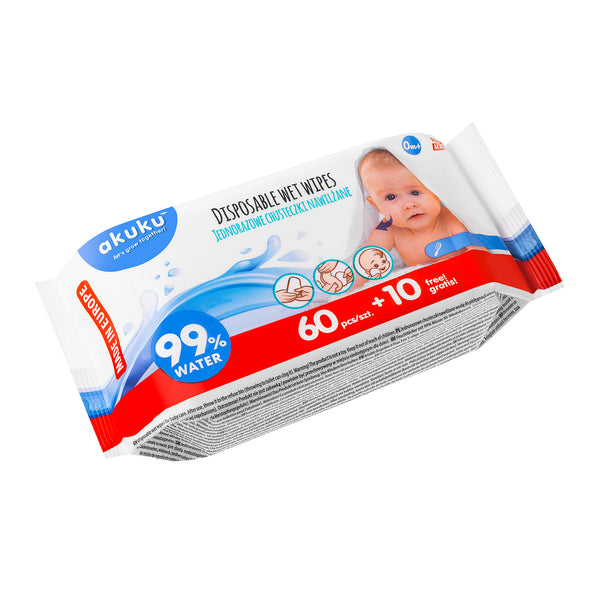 Wegwerp Baby Vochtige doekjes (70 stuks)