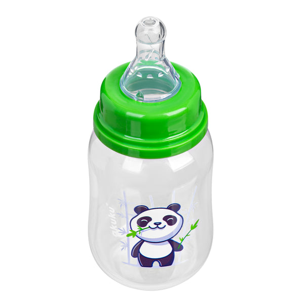 Flessenvoeding 125 ml BLUE – Anti-Koliek Fles met Silicoon Tuit voor Baby's