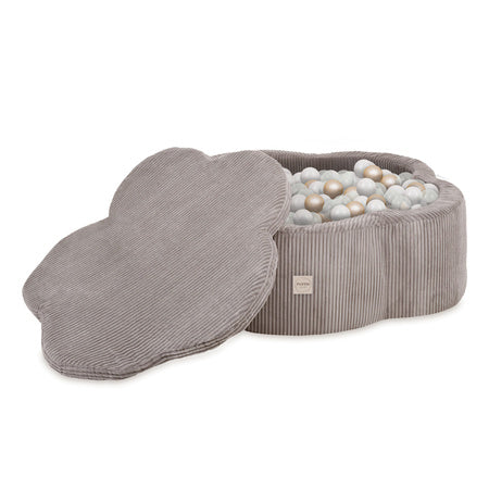Ballenbak Bloem met Speelmat 95x30 cm Beige - Premium Corduroy